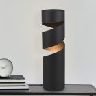 Lampe de table design noire, Marouan, avec interrupteur