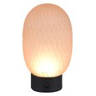 Lampe de table rechargeable moderne ambre, Danyal, 1,5W, 3000K LED, gradable en 3 étapes
