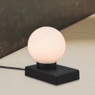 Lampe de table moderne noire, Tess, avec interrupteur