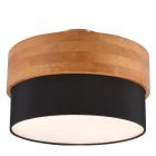 Lampe plafond moderne noire, Sylvia