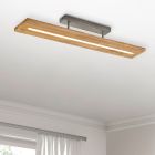Lampe plafond en bois marronne, Deka, 27W, 3000K LED