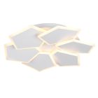 Lampe plafond moderne blanche, Vishaal, gradable en 3 étapes