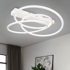 Lampe plafond design blanche, Teodore, 34W, white switch LED, gradable en 3 étapes