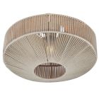 Lampe plafond rustique crème, Martyn