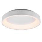 Lampe plafond moderne blanche, Jered, 48W, blanc chaud à froid réglable LED, avec télécommande
