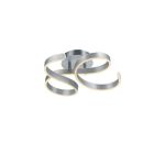 Lampe plafond moderne argentée, Davu, 40W, 3000K LED