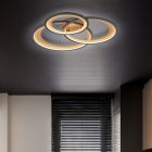 Lampe plafond moderne noire, Kendi, 36W, 3000K LED