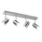 Spot plafond salle de bain moderne chromé, Nelis, IP44