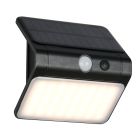 Applique solaire extérieur en plastique noire, Mijs, 2,5W, 4000K LED, IP44