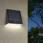 Applique solaire extérieur moderne noire, Pontus, 6W, 4000K LED, IP44