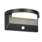 Applique solaire extérieur moderne noire, Neelam, 8W, 4000K LED, IP44