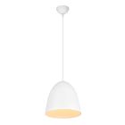 Suspension demi-sphère moderne blanche, Ingmar