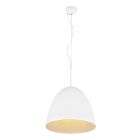 Suspension demi-sphère moderne blanche, Ingmar
