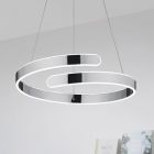 Suspension design chromée, Resy, 37W, 4000K LED, gradable en 3 étapes