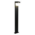Lampadaire extérieur solaire moderne noir, Kadija, 5,5W, 4000K LED, IP44