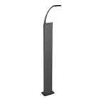 Luminaire extérieur moderne anthracite, Popke, 12,5W, 4000K LED, IP44