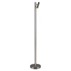 Lampadaire rechargeable moderne nickel, Peniguet, 3W, blanc chaud à froid réglable LED, avec variateur tactile