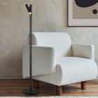 Lampadaire rechargeable moderne noire, Peniguet, 3W, blanc chaud à froid réglable LED, avec variateur tactile