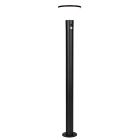 Lampadaire extérieur solaire moderne noir, Nebahat, 3W, 4000K LED, IP44