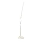 Lampadaire design blanc, Quirinus, 19W, 4000K LED, avec interrupteur