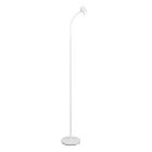 Lampadaire moderne blanc, Suradj, avec interrupteur