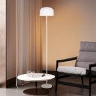 Lampadaire rechargeable moderne blanche, Dustin, 2,5W, 3000K LED, gradable en 3 étapes