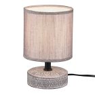 Lampe de table en céramique marronne, Lola, avec interrupteur