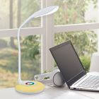 Lampe de bureau moderne blanche, Zetan, 3W, RGBW LED, avec variateur tactile