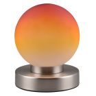 Lampe de table en métal nickel, Serdal, avec interrupteur