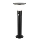 Lampadaire extérieur solaire moderne noir, Nebahat, 3W, 4000K LED, IP44