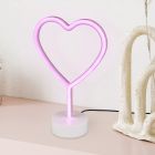 Lampe de table pour enfants en plastique rose, Sorian, 1W, 3000K LED