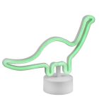 Lampe de table pour enfants en plastique blanche, Dino, 2W, 3000K LED, avec interrupteur