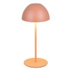 Lampe de table rechargeable en plastique orange, Mikhail, 2W, 3000K LED, IP44, avec variateur tactile