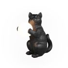 Lampe de table moderne noire, Gatto, avec interrupteur