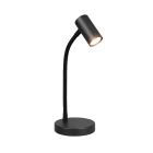 Lampe de table moderne noire, Suradj, avec interrupteur