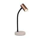 Lampe de table moderne marronne, Suradj, avec interrupteur