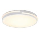 Lampe plafond moderne blanche, Fadi, 24W, blanc chaud à froid réglable LED, avec télécommande