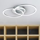 Lampe plafond moderne taupe, Semira, 25W, 3000K LED