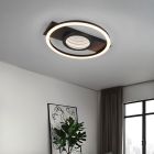 Plafonnier moderne noir, Sandhia, 16W, 3000K LED