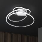 Lampe plafond design chromée, Marell, 36W, 4000K LED, gradable en 3 étapes