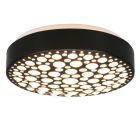 Lampe plafond en plastique noire, Wing, 11W, 3000K LED