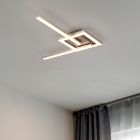 Plafonnier design nickel, Mahad, 17W, 3000K LED