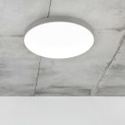 Lampe plafond en plastique grise, Sharde, 18W, 4000K LED, IP44