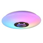 Lampe plafond moderne blanche, Birgitta, 15,5W, RGBW LED, avec télécommande