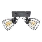 Spot plafond noir industriel, Lidia