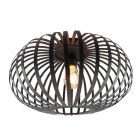 Lampe plafond noire industrielle, Lieve