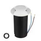 Spot encastré extérieur blanc moderne, Marcus, 1W, 3000K LED, IP67