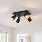 Spot plafond noir en aluminium, Eleno