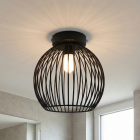 Plafonnier salle de bain noir industriel, Wiro, IP44