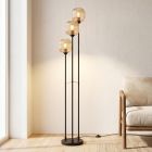 Lampadaire ambre design, Charlois, avec interrupteur